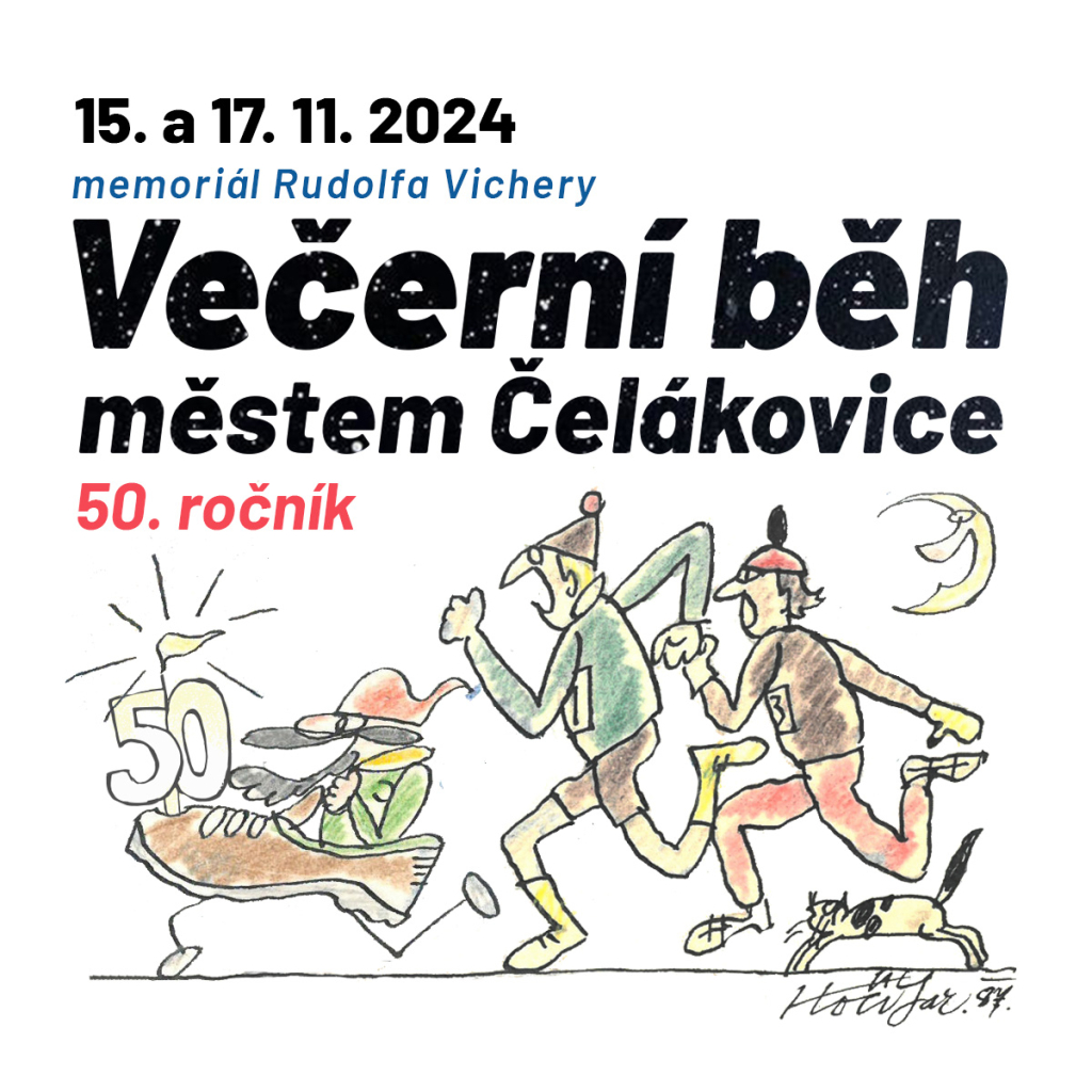 Výsledky Večerního běhu městem Čelákovice 50. ročník