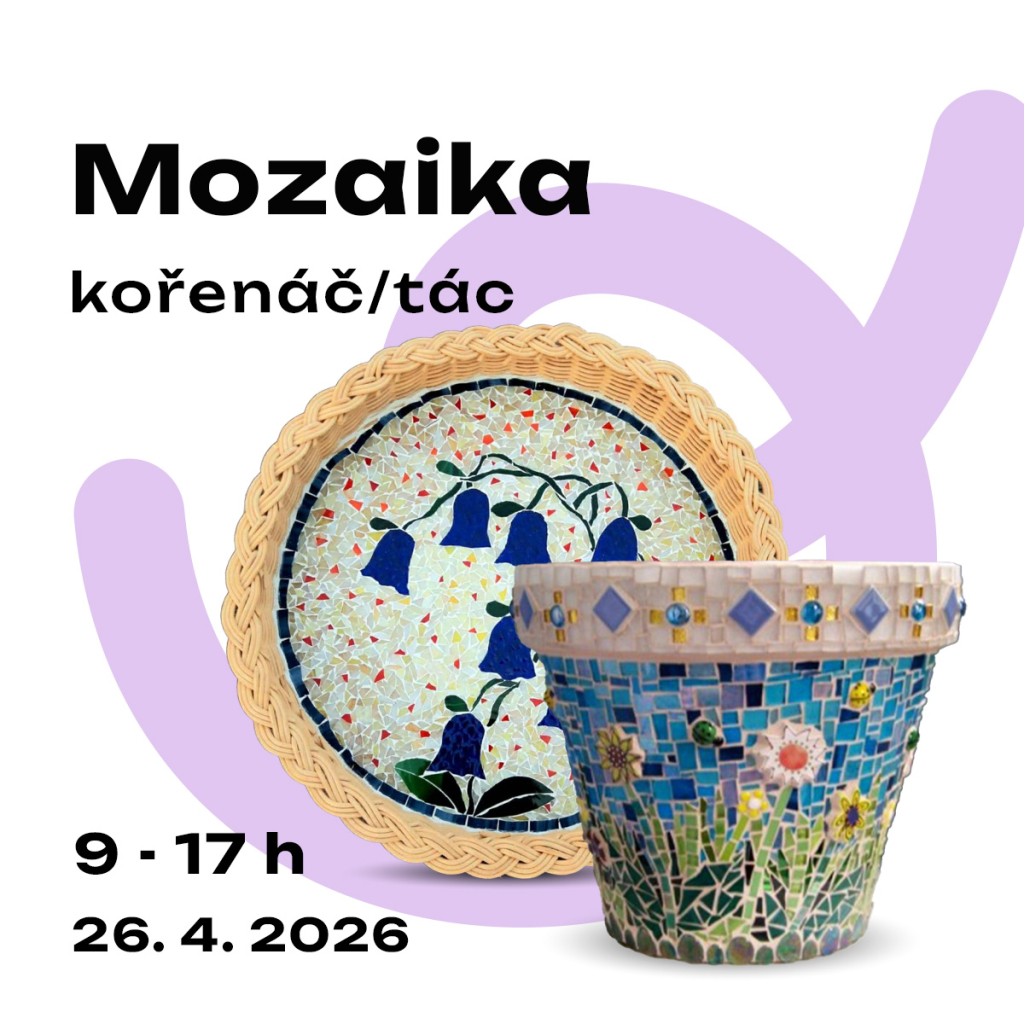 Skleněná mozaika - tác nebo kořenáč