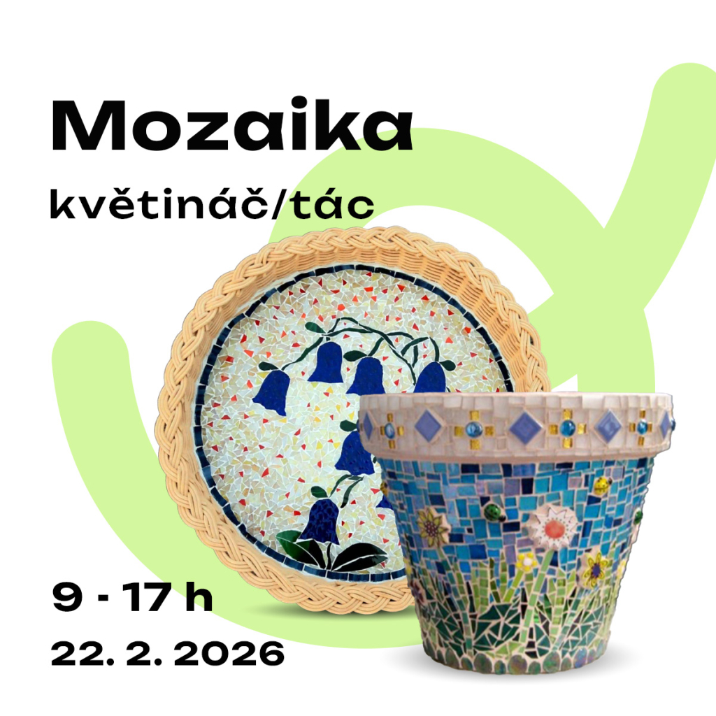 Skleněná mozaika - květináč, tác