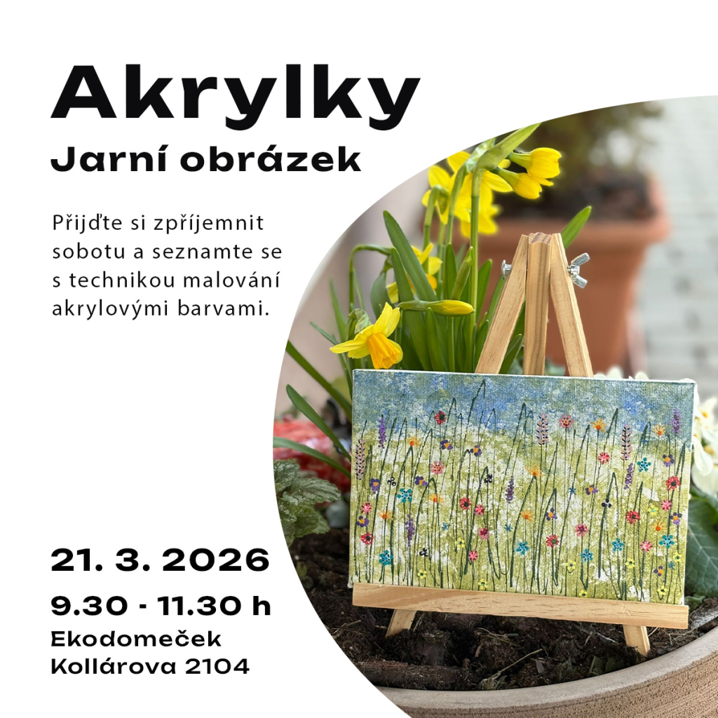 Akrylky - jarní obrázek