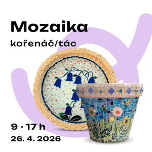 Skleněná mozaika - tác nebo kořenáč