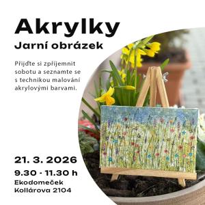 Akrylky - jarní obrázek